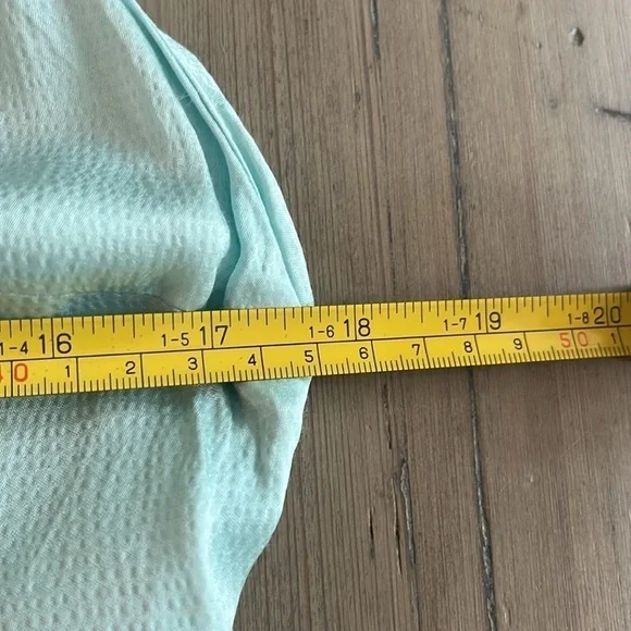 Samsøe Linea Long Satin Maxi Dress in Iced Aqua. size Large - Picture 9 of 13